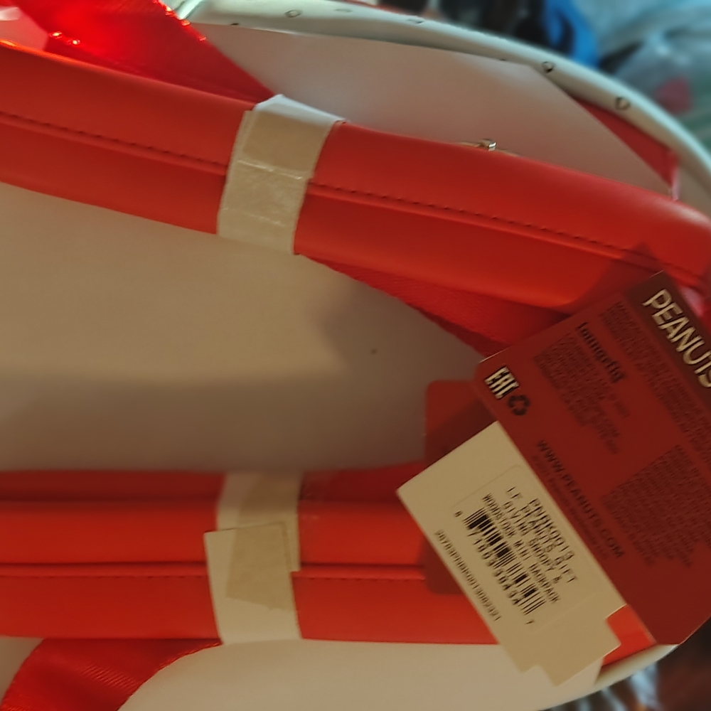 Peanuts Red and White Backpack NWT - image 3